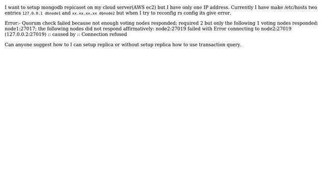 Databases: How to setup mongodb replica on cloud server? смотреть онлайн