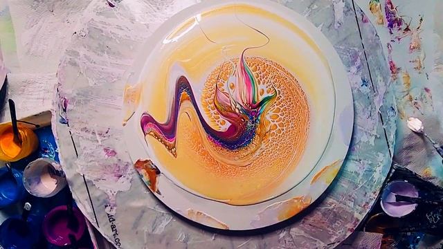 NEW TLP PIGMENTS! Gorgeous Bloom Swipe #fluidart #acrylicabstractart смотреть онлайн