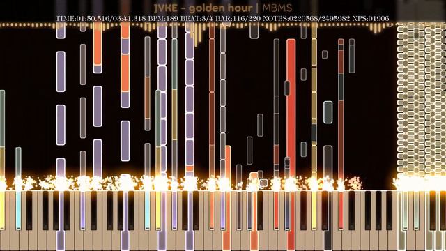 Black MIDI JVKE - golden hour  MBMS  2.49 Million Notes
