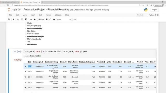 Automation Project Financial Reporting Part 2 смотреть онлайн