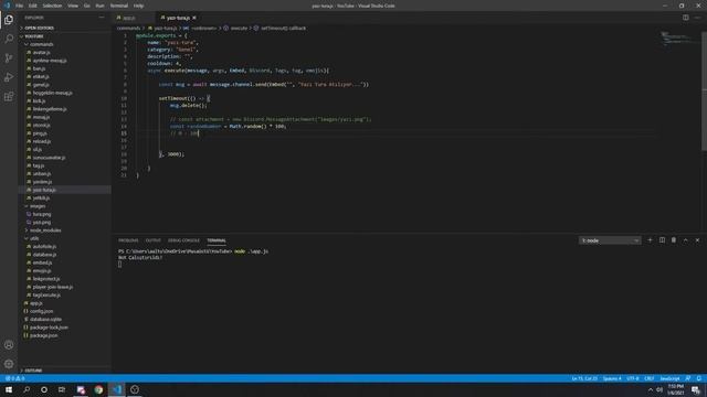 Sıfırdan Discord.JS V12 | Yazı Tura Komutu Ve Attachment Kavramı #31 (2021) смотреть онлайн