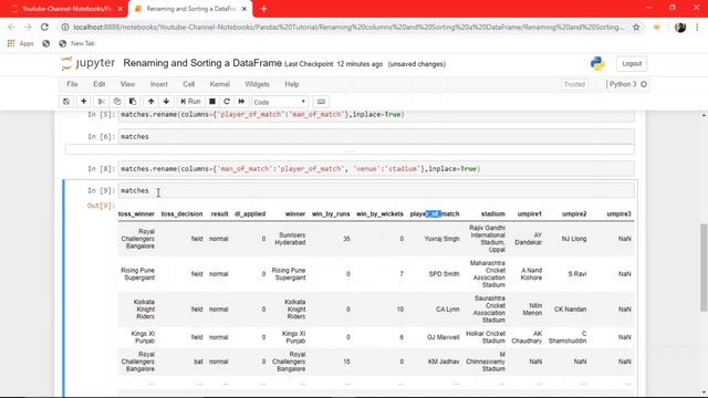 Renaming Columns and Sorting DataFrames | Pandas Tutorial #5 смотреть онлайн