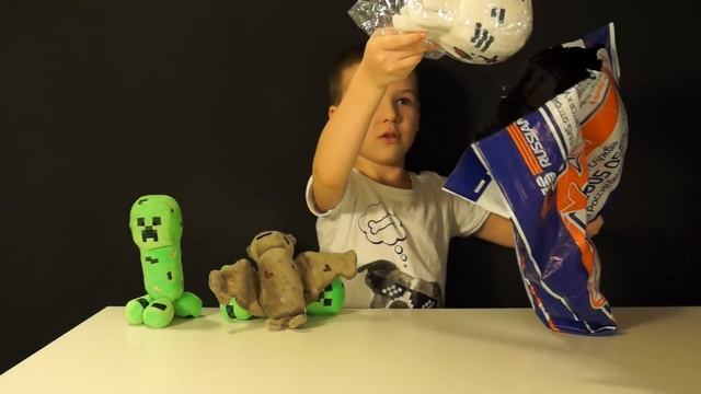Майнкрафт Видео - Игрушки для Детей - Влог Распаковка - Крипер, Гаст, Эндермен смотреть онлайн