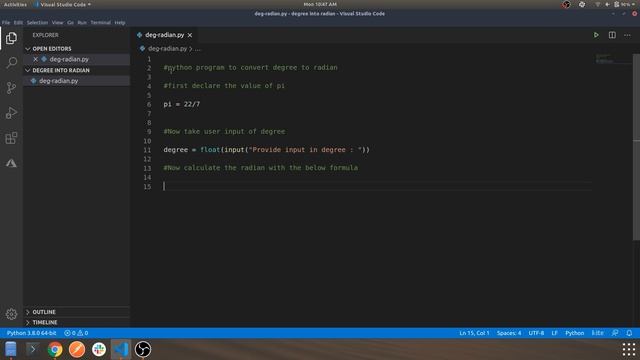 Casual Programming With Python & Music : Convert Degree To Radian смотреть онлайн