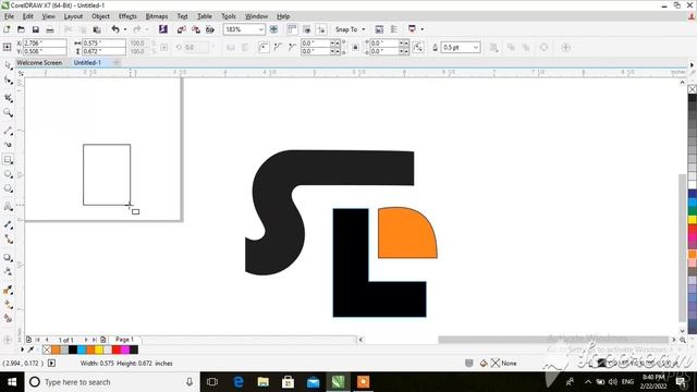 CorelDraw 2022| Tutorial | How to Design a SL logo vector in Coreldraw | SL logo vector in Coreldra смотреть онлайн