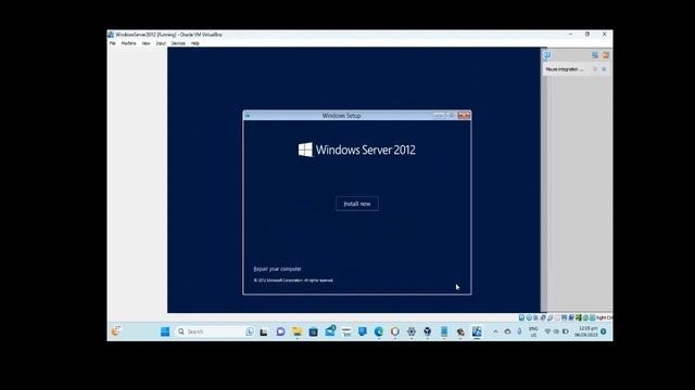 Configure Windows Server 2012 in Oracle Virtual Box смотреть онлайн