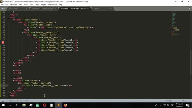 Etiquetas html (header-main-aside-footer) + Css parte 2 смотреть онлайн