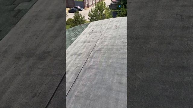 Реруфинг / Монтаж композитной черепицы поверх битумной. смотреть онлайн