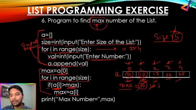 Find Max and Min Number in Python List- In Hindi смотреть онлайн