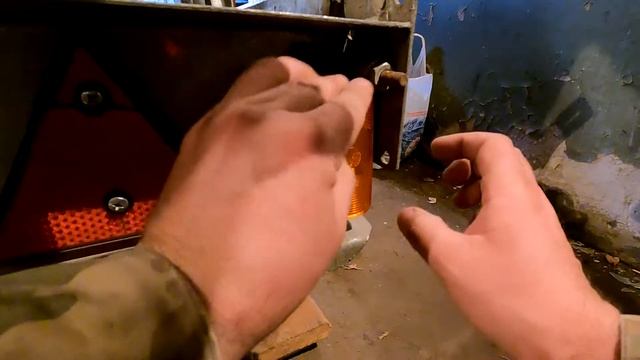 Ремонт задних фонарей прицепа Водник А7 смотреть онлайн