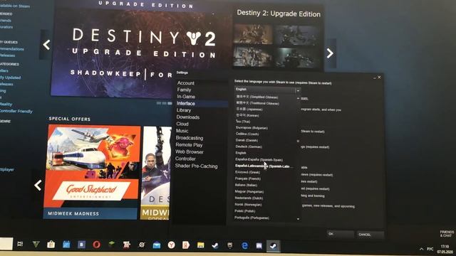 Как изменить язык в стиме смотреть онлайн