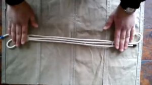 Узел для уменьшения длины троса2/Knot for reduction of length of a cable2