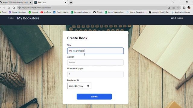 Book Portal | Node JS | React JS | Tailwind CSS | Crud App смотреть онлайн