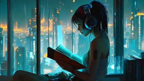 cyberpunk girl | Lofi study music | inspired to study | background music for studying