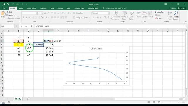 How to Insert Tangent Lines of curve in Excel смотреть онлайн
