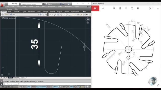 #30 || AUTOCAD MECHANICAL PRACTICE DRAWING || смотреть онлайн