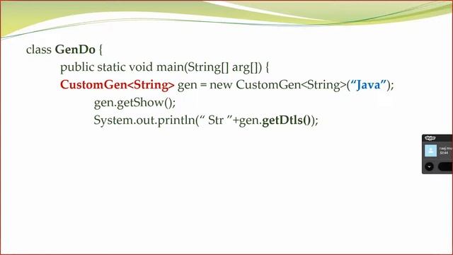 Generics, Generics Class, Bounded Type, Generic Methods with wild words,Custom Generic classes смотреть онлайн
