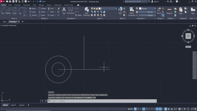 Autocad Eğitimi Ders #4 Snap Tangent Circle #autocad смотреть онлайн