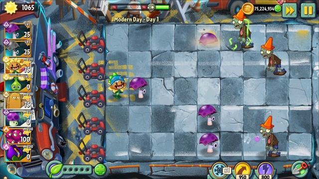 Scaredy-shroom Unfinished Gameplay | Plants vs Zombies 2 10.5.1 смотреть онлайн