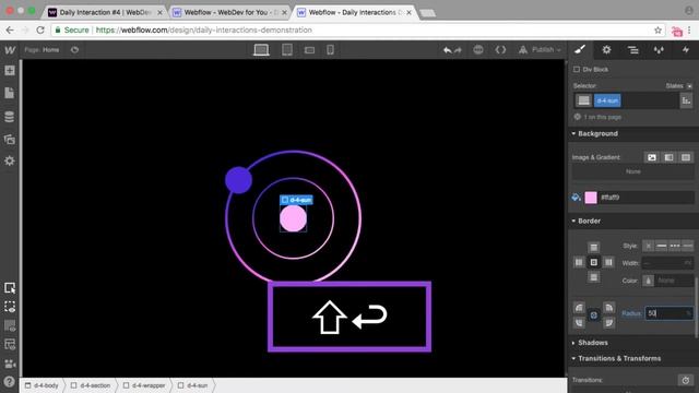 Daily Interaction #4 with Music | Infinite Rotation on Load | WebDev For You | Made in Webflow смотреть онлайн