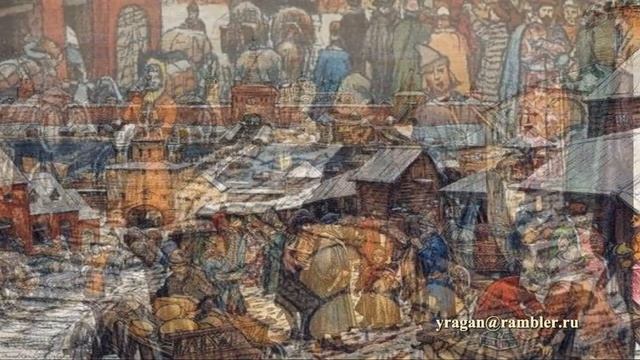 картины по русской истории А.М.Васнецов «Новгородский торг» смотреть онлайн
