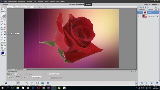 Как объединить и наложить картинки в Adobe Photoshop смотреть онлайн