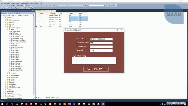 VB.NET & MS SQL SERVER DB: Export From MS SQL Server To XML 2020 09 18 18h38 36 смотреть онлайн