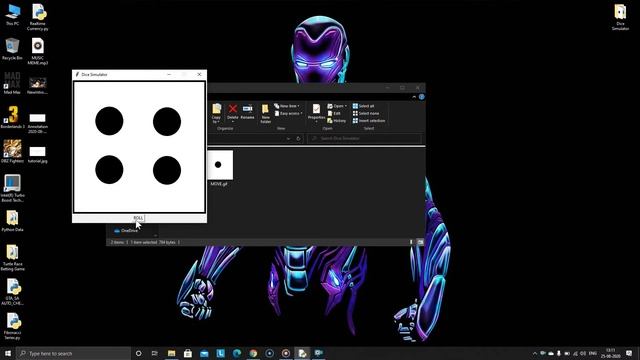 Dice Roll Simulator | Python 3.7.3 | Prak EnTech смотреть онлайн