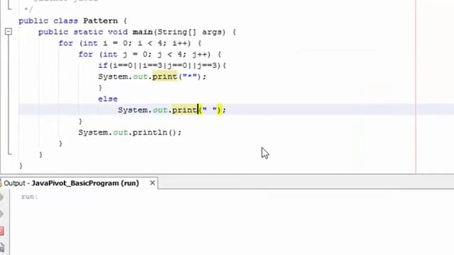 Java programming pattern with Example 1 (Nested Loop) java pivot смотреть онлайн