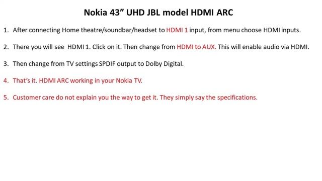 Nokia TV HDMI ARC | How To enable смотреть онлайн