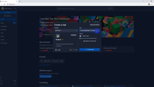 Реєстрація на сайті Repl.it смотреть онлайн