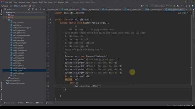 13.1 Giải bài tập java 11 - ứng dụng Switch Case java - seri java 2023 chi tiết cho người mới смотреть онлайн