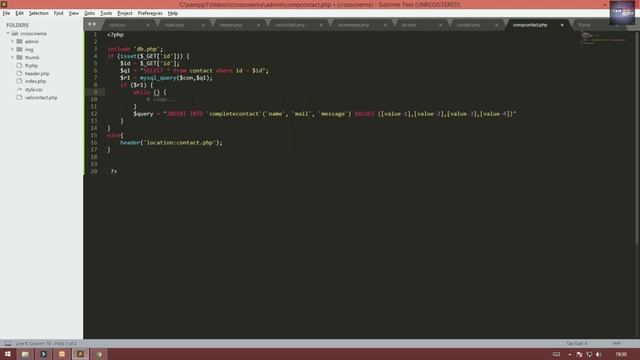 Part 17 Frontend Movie Website - Contact For User - Using PHP MySQL and Bootstrap смотреть онлайн
