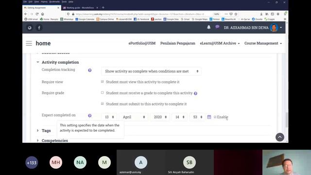 Creating And Grading Assignments In ELearn@USM