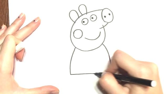 СВИНКА ПЕППА/ КАК НАРИСОВАТЬ СВИНКУ ПЕППУ.... PEPPA PIG/HOW TO DRAW PEPPA PIG смотреть онлайн