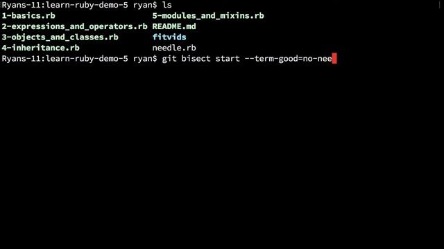 Changing Terms in Git Bisect смотреть онлайн