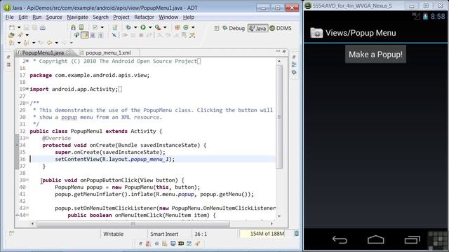 Android App Programming | Popup Menus смотреть онлайн
