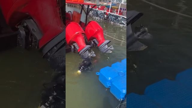 Чистка корпуса катера от водорослей и ракушек водолазом смотреть онлайн
