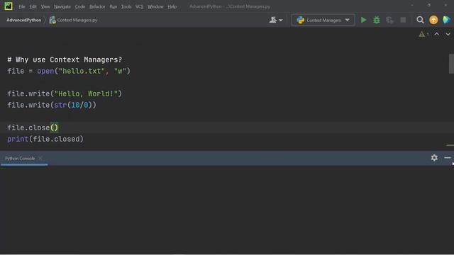 Understanding Context Managers & "with" Statements | Advanced Python смотреть онлайн