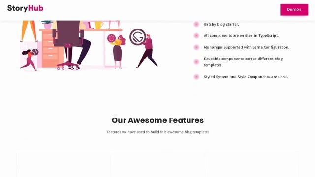 StoryHub - React Gatsby Blog Template | Themeforest Templates