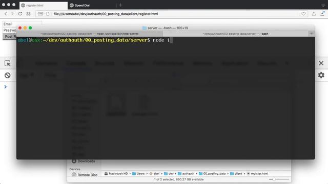 Posting Data To Server - NodeJS смотреть онлайн