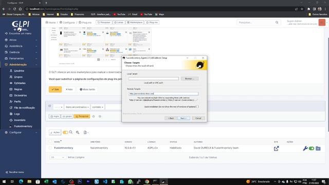 Instalando o Fusion Inventory GLPI 10.0.6 смотреть онлайн