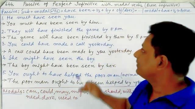 Passive of Perfect Infinitive with Modal смотреть онлайн