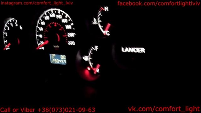 "COMFORT LIGHT" Пересвет/тюнинг приборных панелей. Mitsubishi Lancer IX смотреть онлайн