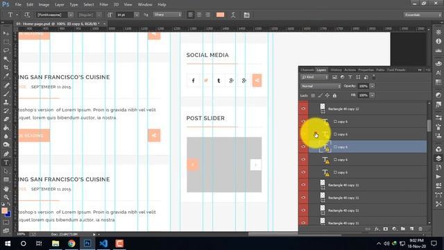 PSD to Bootstrap bangla tutorial for beginners | psd to html |sidebar solcial media design part - 1 смотреть онлайн