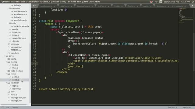Fullstack Twitter Clone with Nodejs, Express, MongoDB, React - Part 18 смотреть онлайн