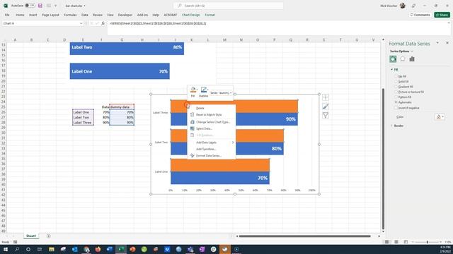 How to Add Category AND Data Labels to the Same Bar Chart in Excel! ?? [CHART TIPS ?] смотреть онлайн