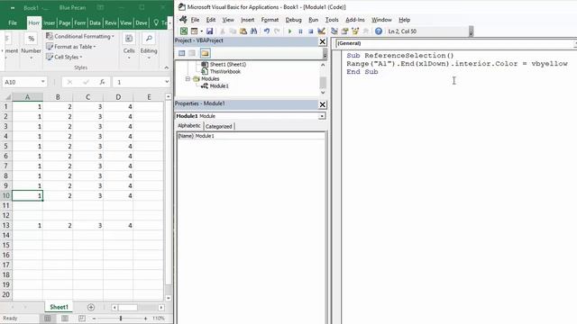 Select to the Last Row or Column With Data in Excel using VBA Macro смотреть онлайн