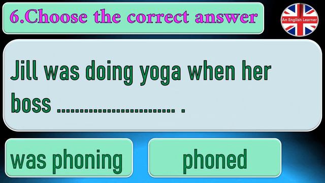 Past Simple Vs Past Continuous. Quiz. Choose an option, listen to the correct answer. смотреть онлайн