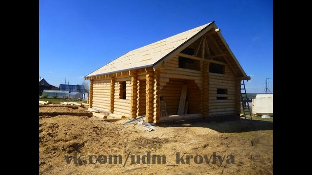 Строительство крыши с покрытием из гибкой черепице "TEGOLA" от UDM krovlya смотреть онлайн